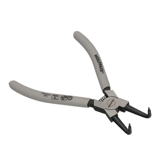 Alicates Arandelas Interiores Curvo 175 Mm. Acero Din 5256. Anillos De Presion, Anillos De Retención, Arandelas Circlips