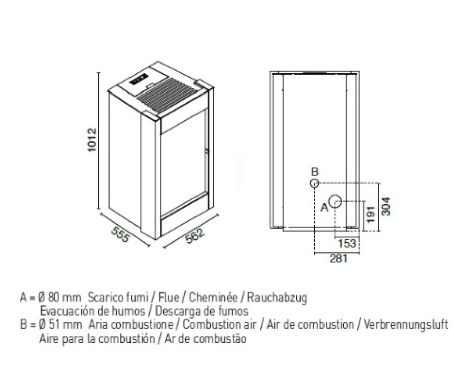 Estufa De Pellet Eva Calòr Barbara 901681200 Acabado Blanco Antiguo_3