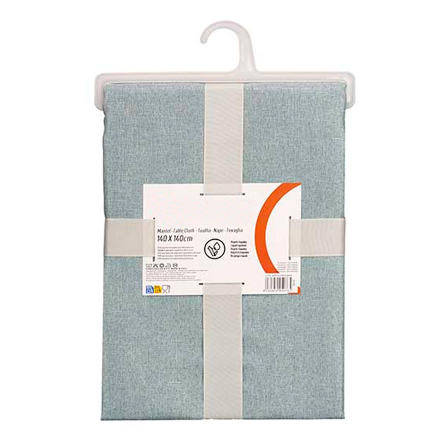 Mantel Poliester 140x140cm Azul Palo Colección Kinvara