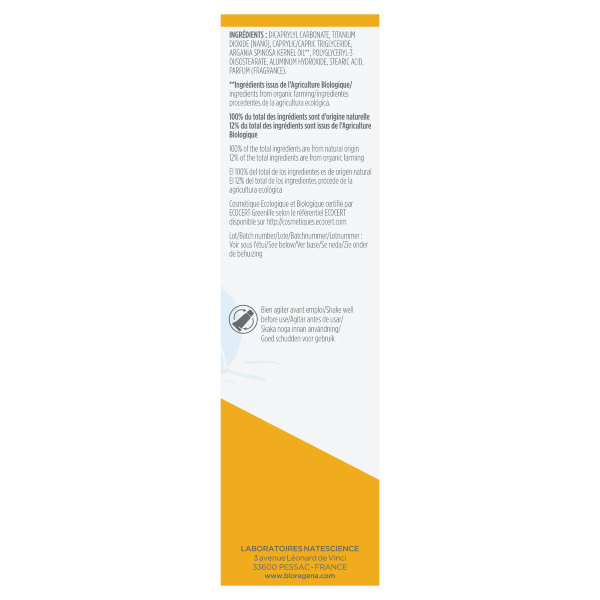 Protector Solar Niños SPF50 en Spray Bioregena 90 ml