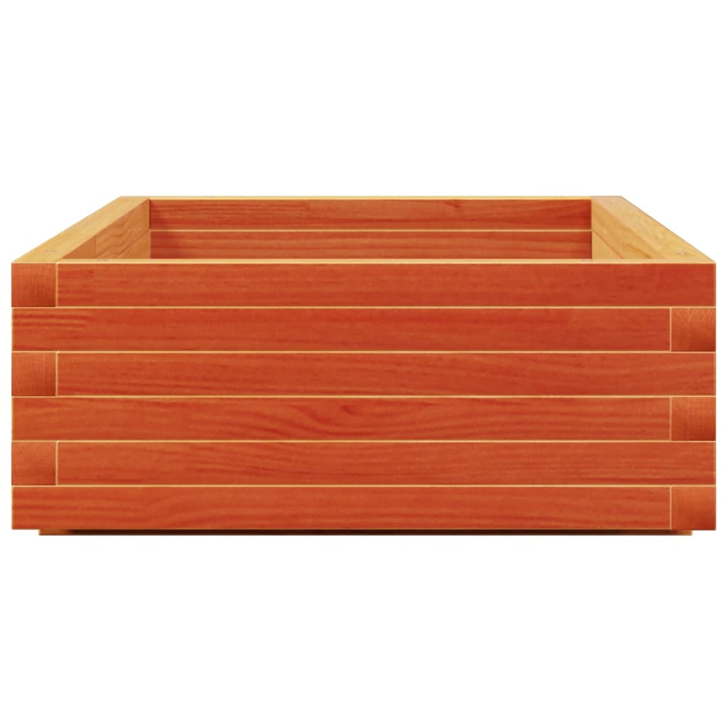 Jardinera De Madera Maciza De Pino Marrón Cera 110x60x26,5 Cm_5