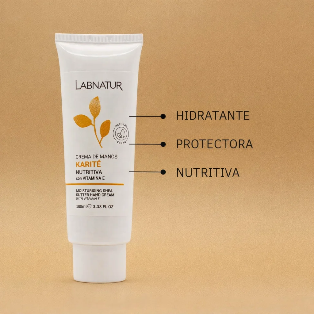 Crema de Manos Manteca de Karité Labnatur 100 ml | Nutrición Intensiva | Hidratante | Manos Secas_2