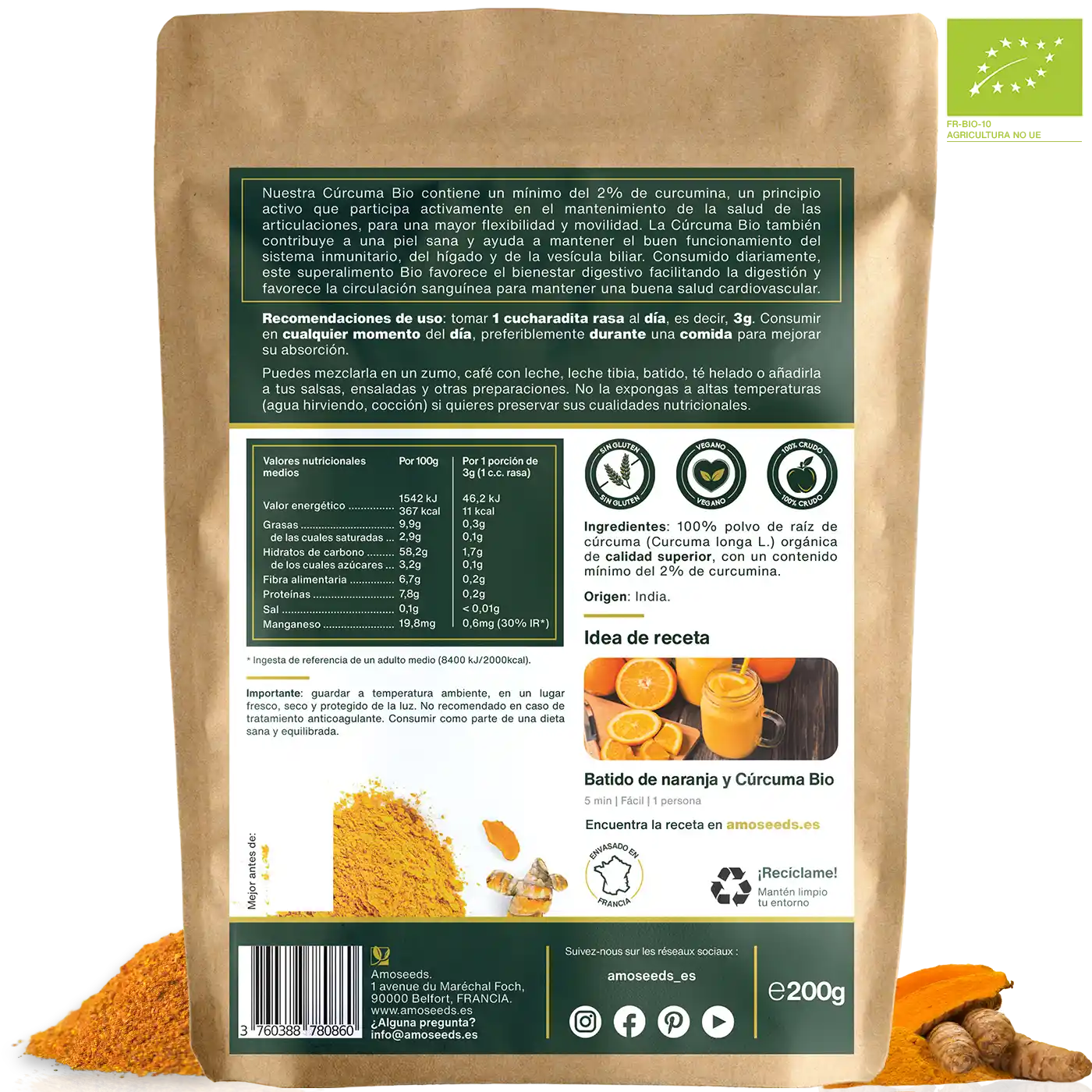 Cúrcuma En Polvo Bio 200g_4