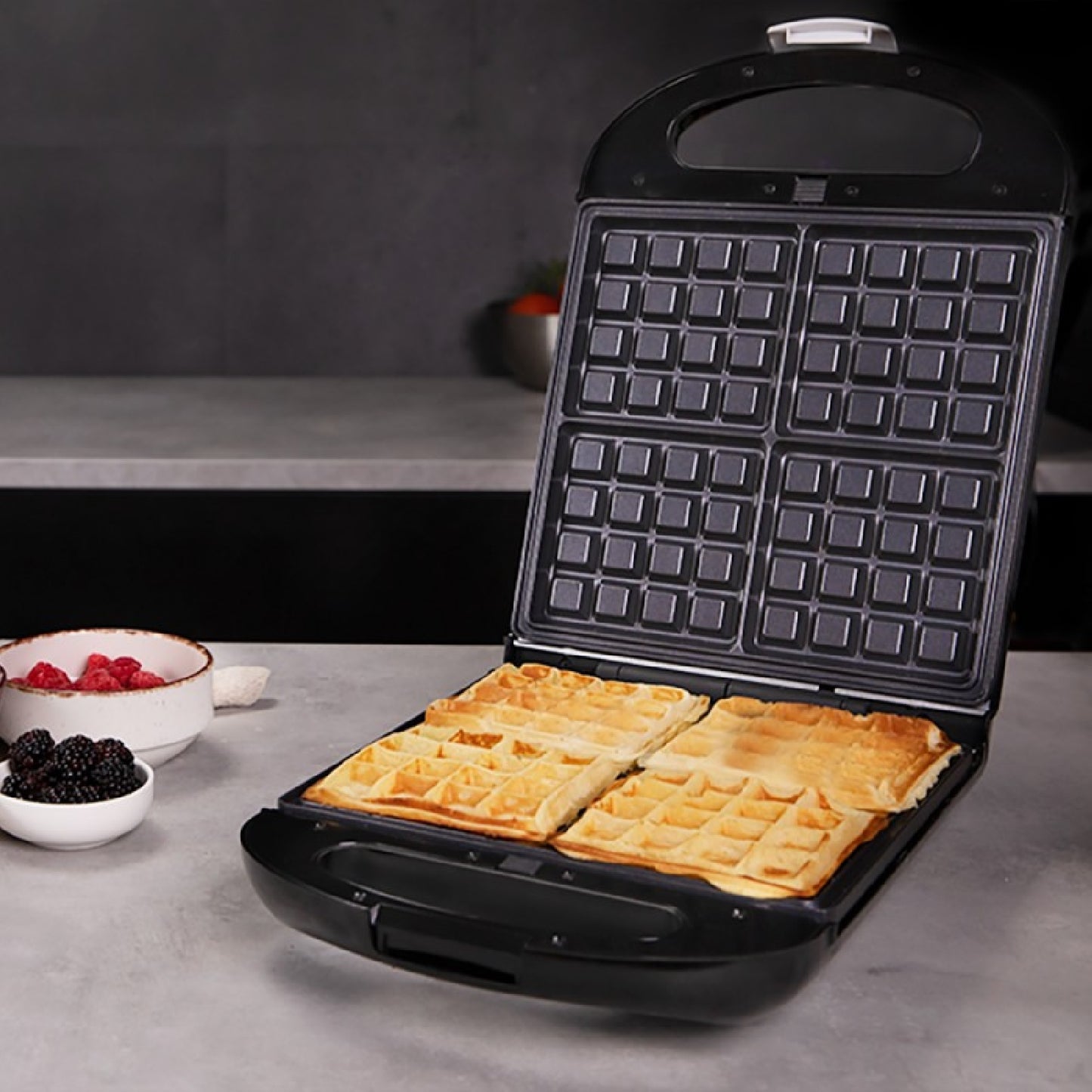 Sandwichera Rock'ntoast Family 3in1. 1500 W, Capacidad Para 4 Sandwiches, Revestimiento Antiadherente, 3 Placa Intercambiables, Rapidez Y Tostado Un_4