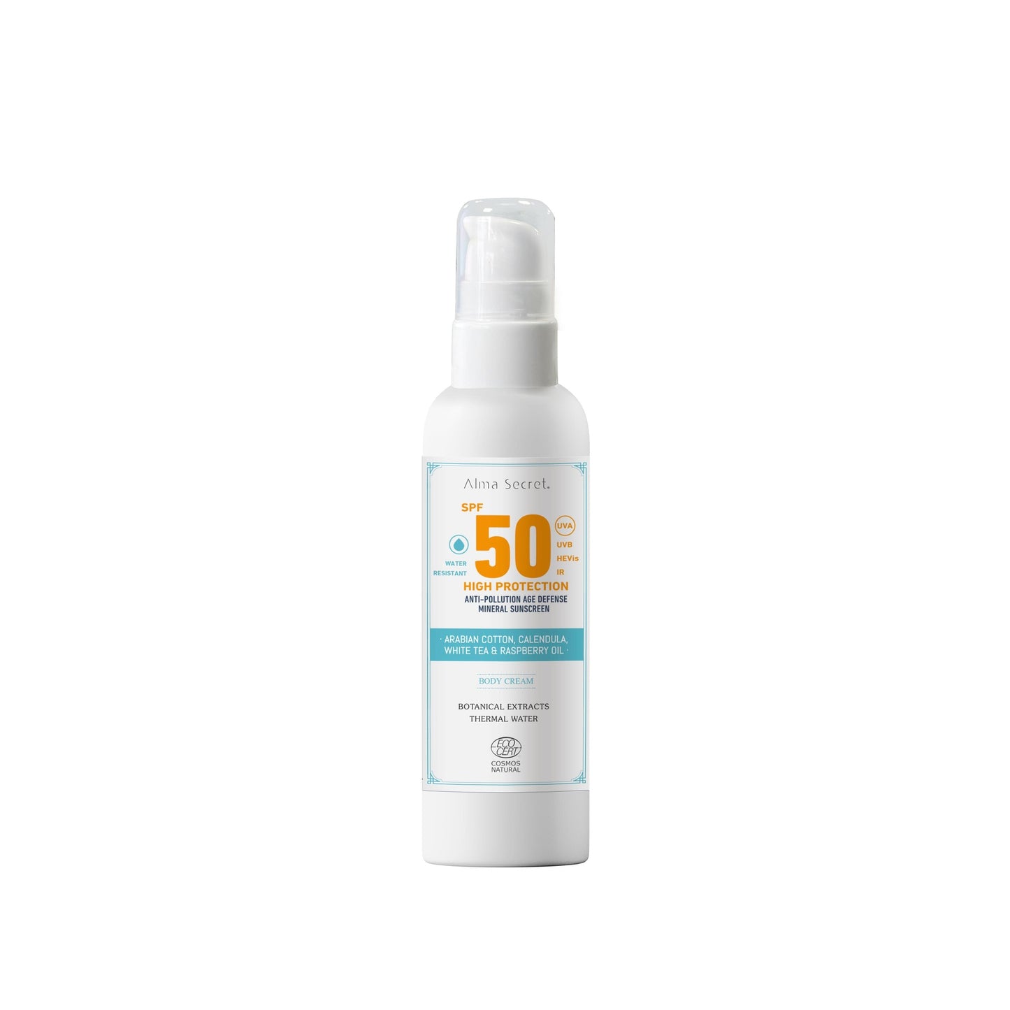 Crema protectora solar SPF 50 Alma Secret 200 ml