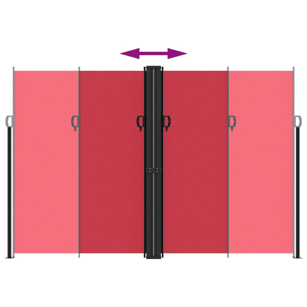 Vidaxl Toldo Lateral Retráctil Rojo 220x1200 Cm_4