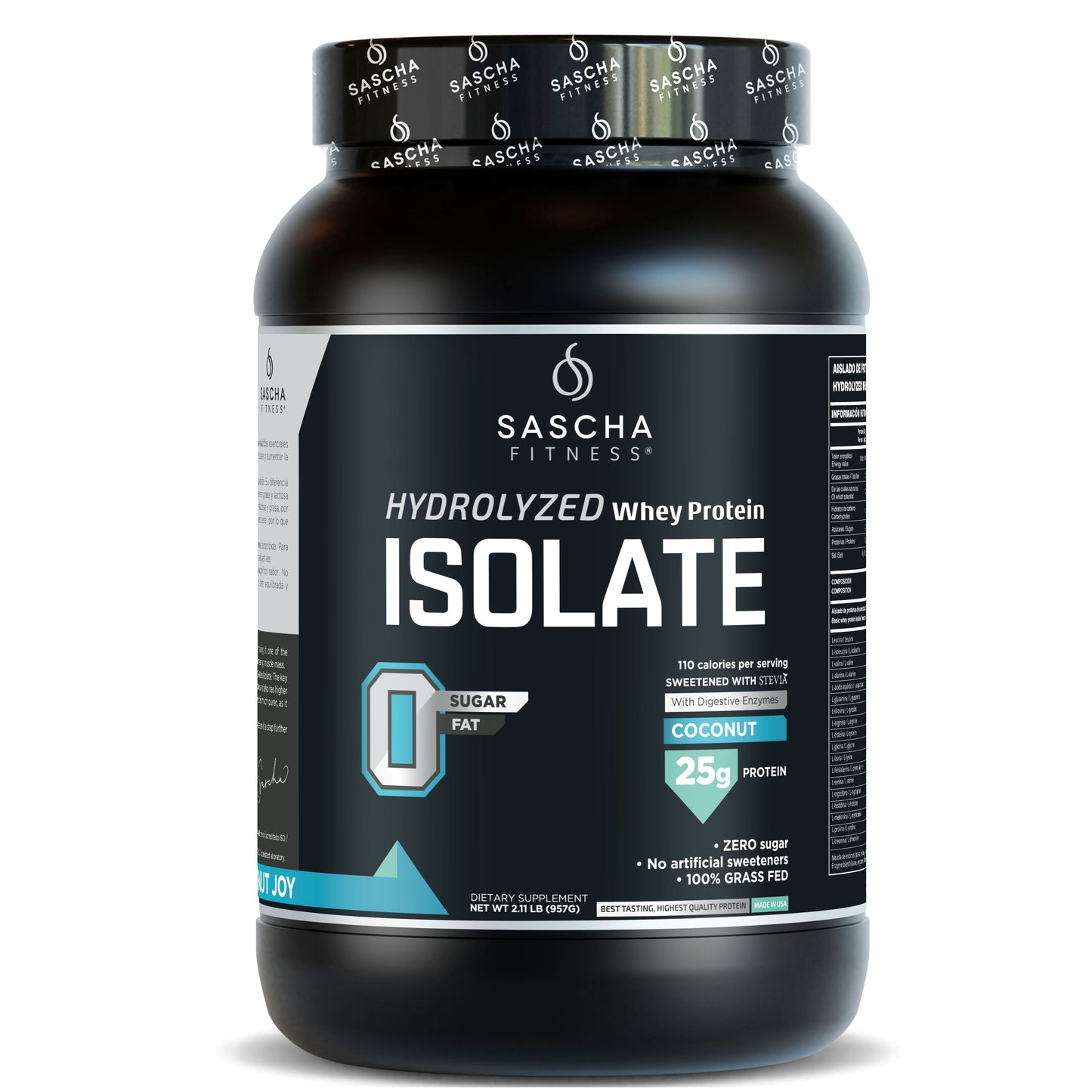 Proteína Whey Sabor Coco - Sascha Fitness España