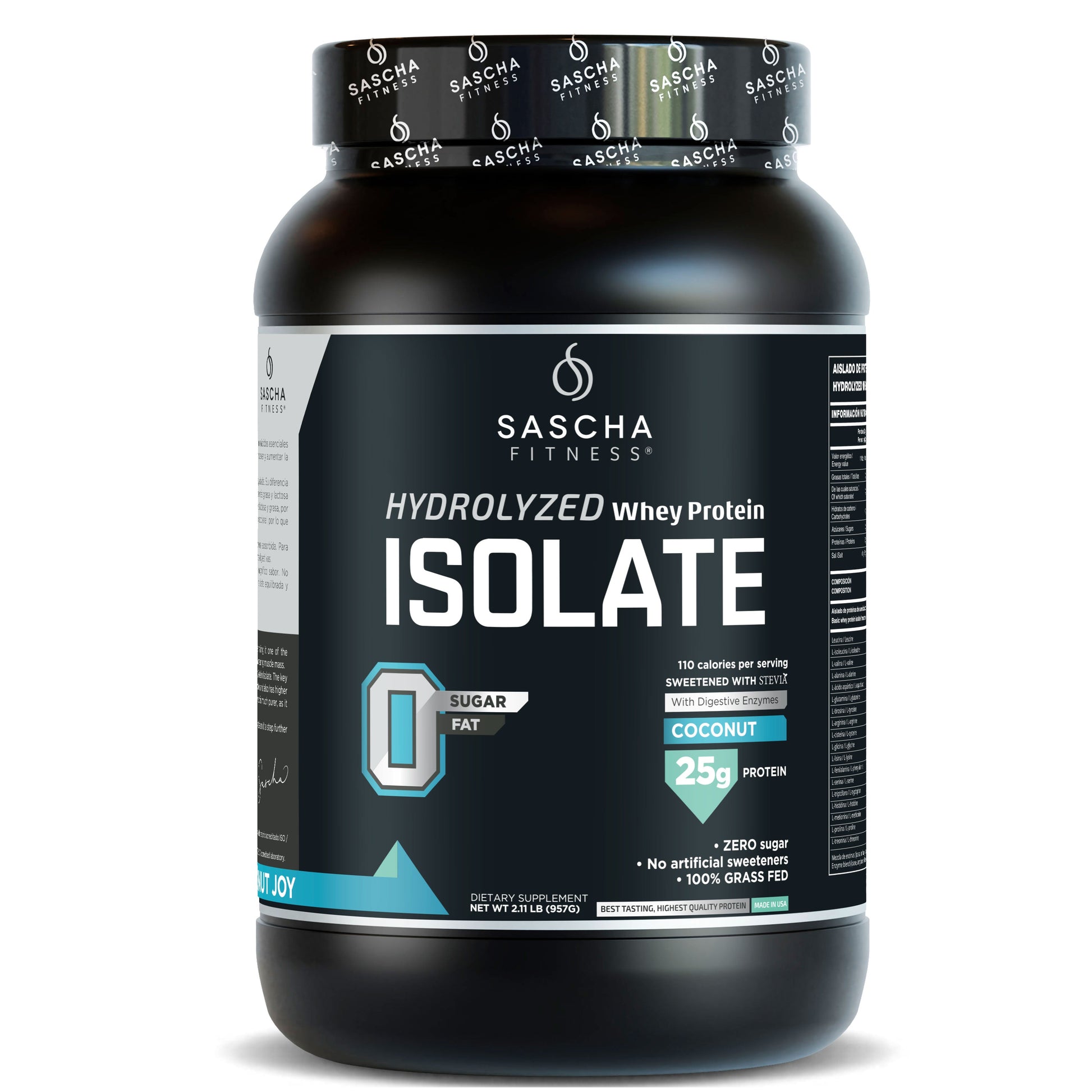 Proteína Whey Sabor Coco - Sascha Fitness España