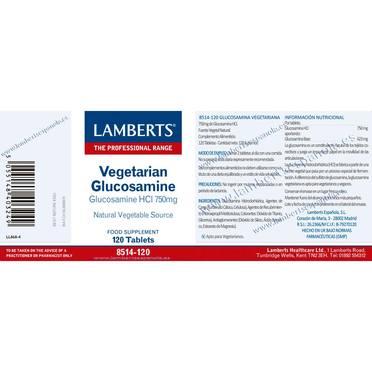 Glucosamina Vegetariana Lamberts