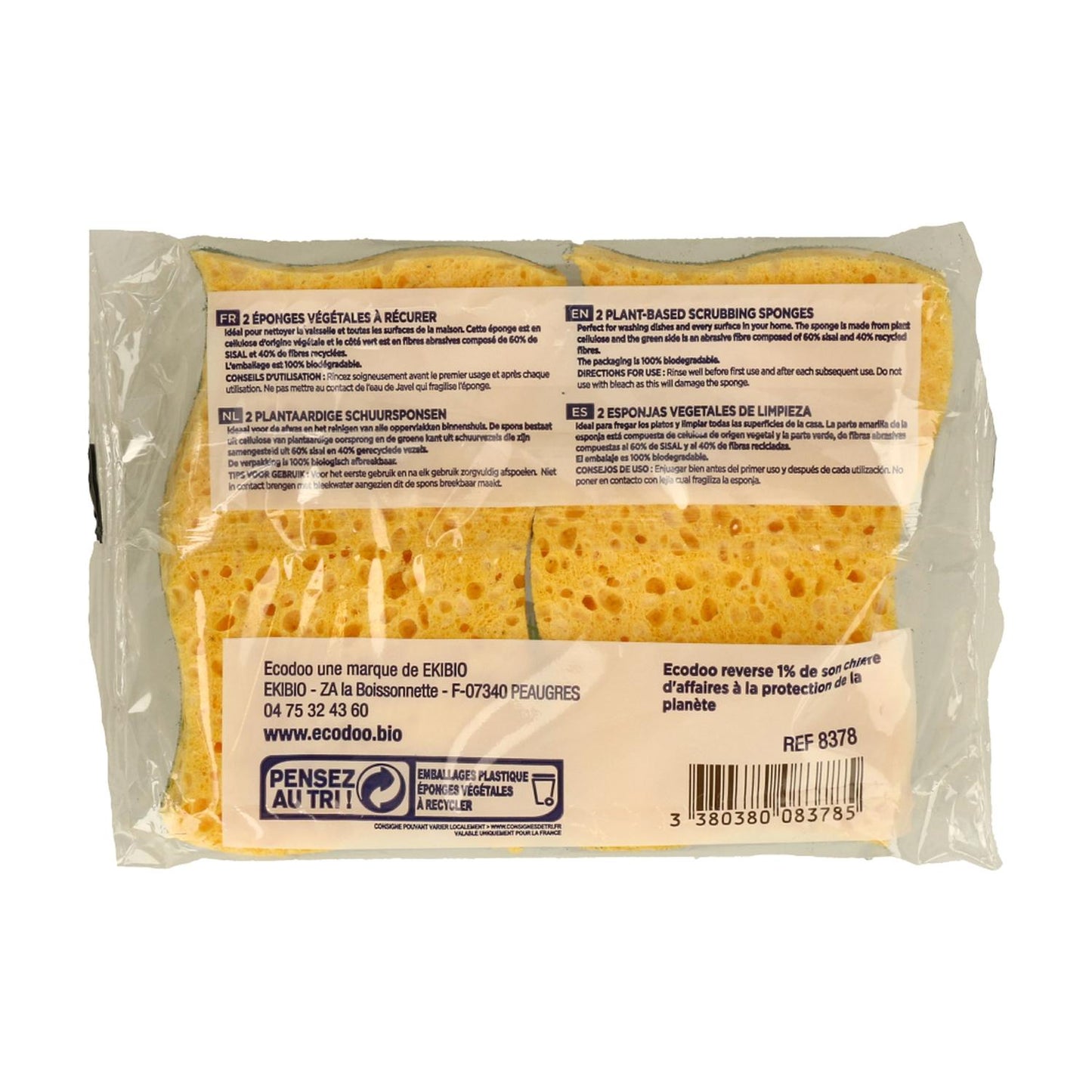 Esponja Estropajo Vegetal Ecodoo 2 uds