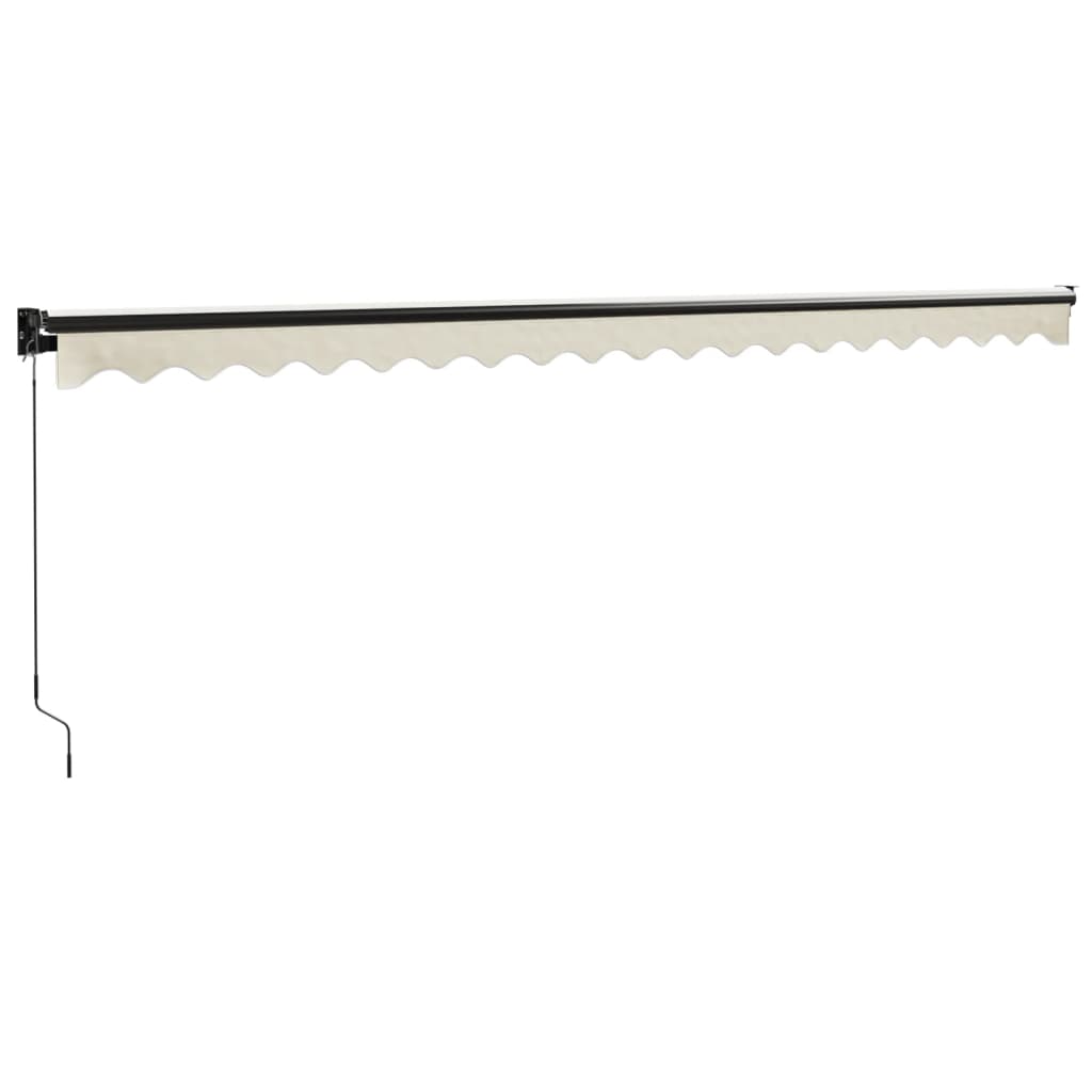 Toldo Retráctil Aluminio Y Tela Color Crema 5x3 M_5