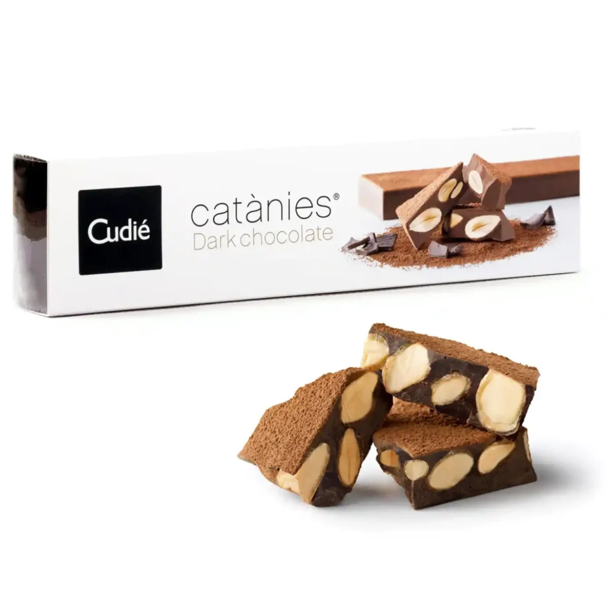 Turrón de Catànies Dark Chocolate Cudiè 200 gr