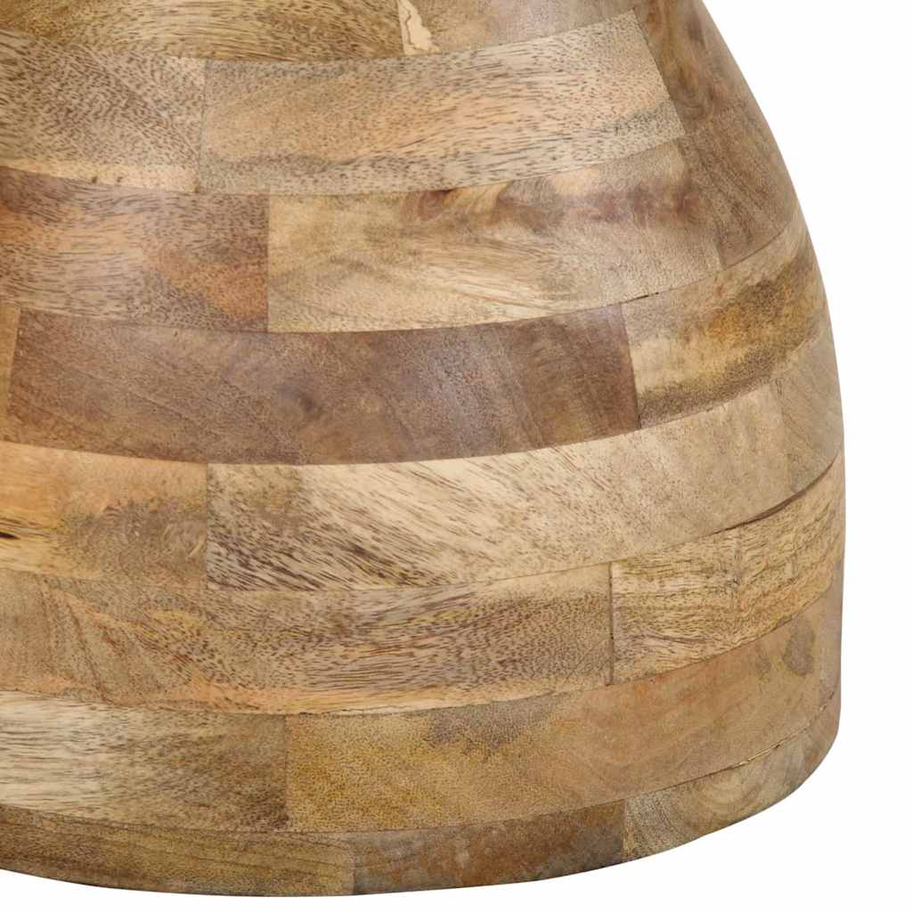 Mesa Auxiliar Madera Maciza De Mango Ø40x40 Cm_4