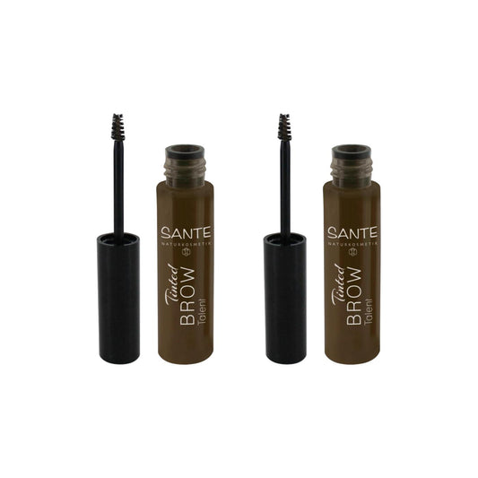 PACK 2 X Gel Tratante Cejas Color 02 Brownie Sante, 3,5 ml
