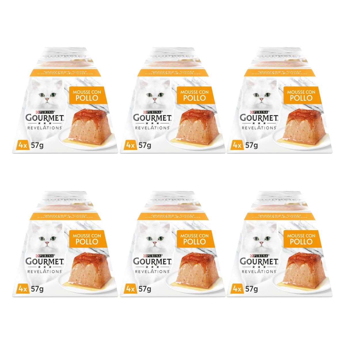 Pack 6 x GOURMET REVELATIONS Mousse Pollo (4 x 57 g)