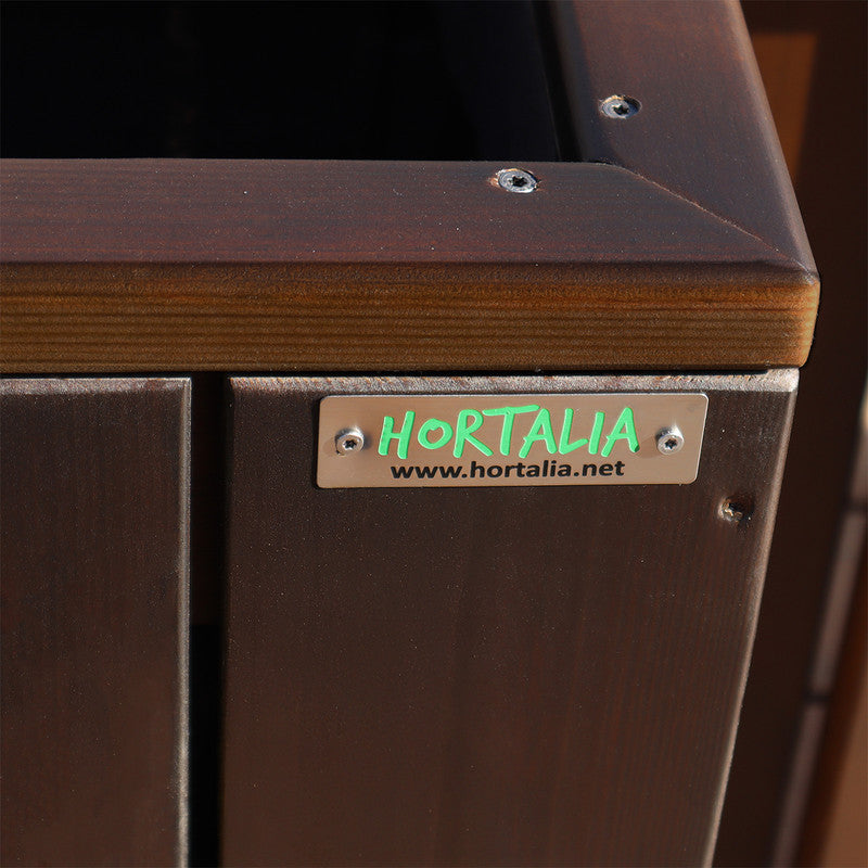 Jardinera Alta De Madera Autoportante 100 X 34,5 X 80 Cm Trendy Brown Hortalia_5