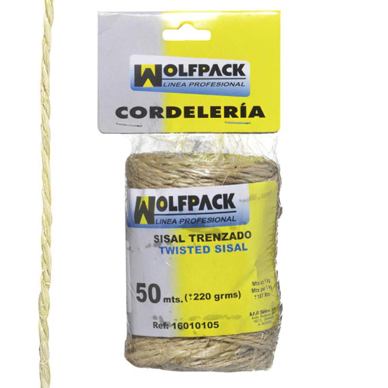 Cuerda Sisal Nº1 2 Cabos (bobina 220 Gr. / 50 M.)_0