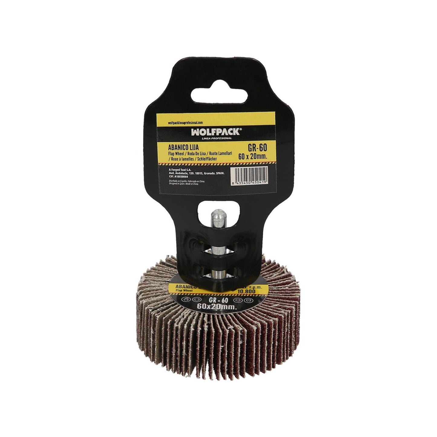 Abanico Lija Grano 60 Medida Ø 60 X 20 Mm. Disco Abrasivo Laminas, Ruedas Mil Hojas, Ruedas Abrasivas,lijado,desbaste,pulir