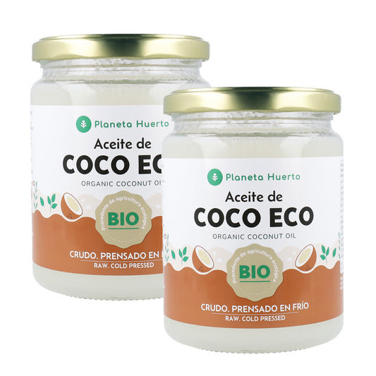 Pack 2x Aceite de coco Planeta Huerto 430 ml
