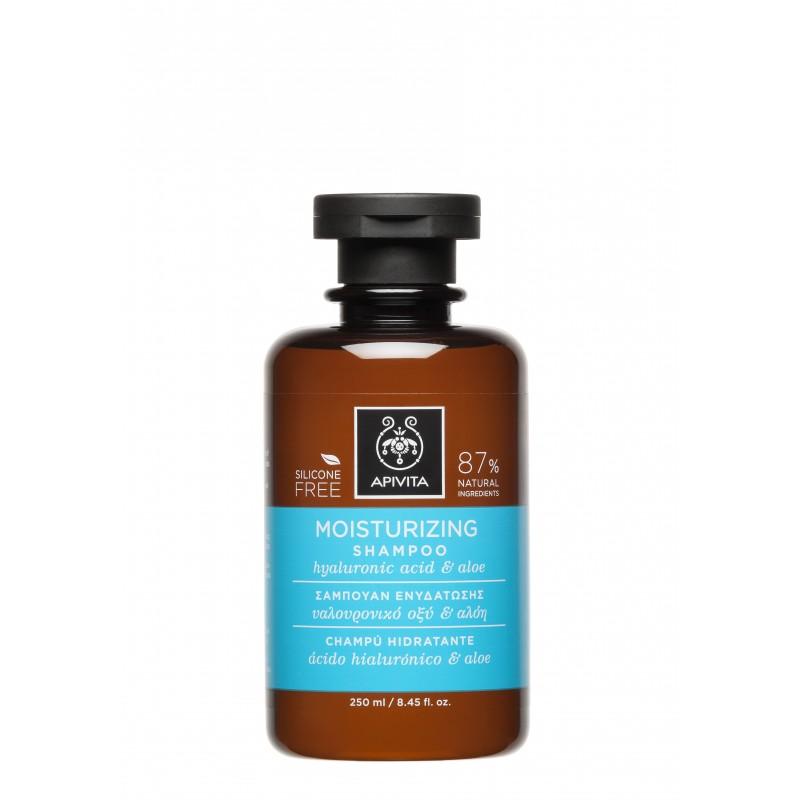 Champú Hidratante Hialurónico y Aloe Apivita 250 ml