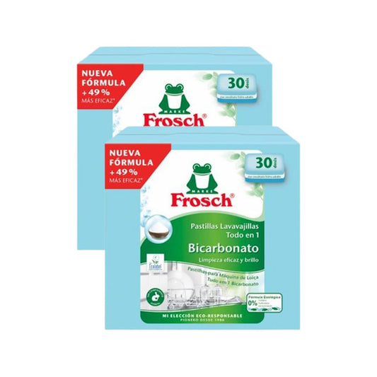 Pack Promo 2x Lavavajillas Frosch 30 pastillas