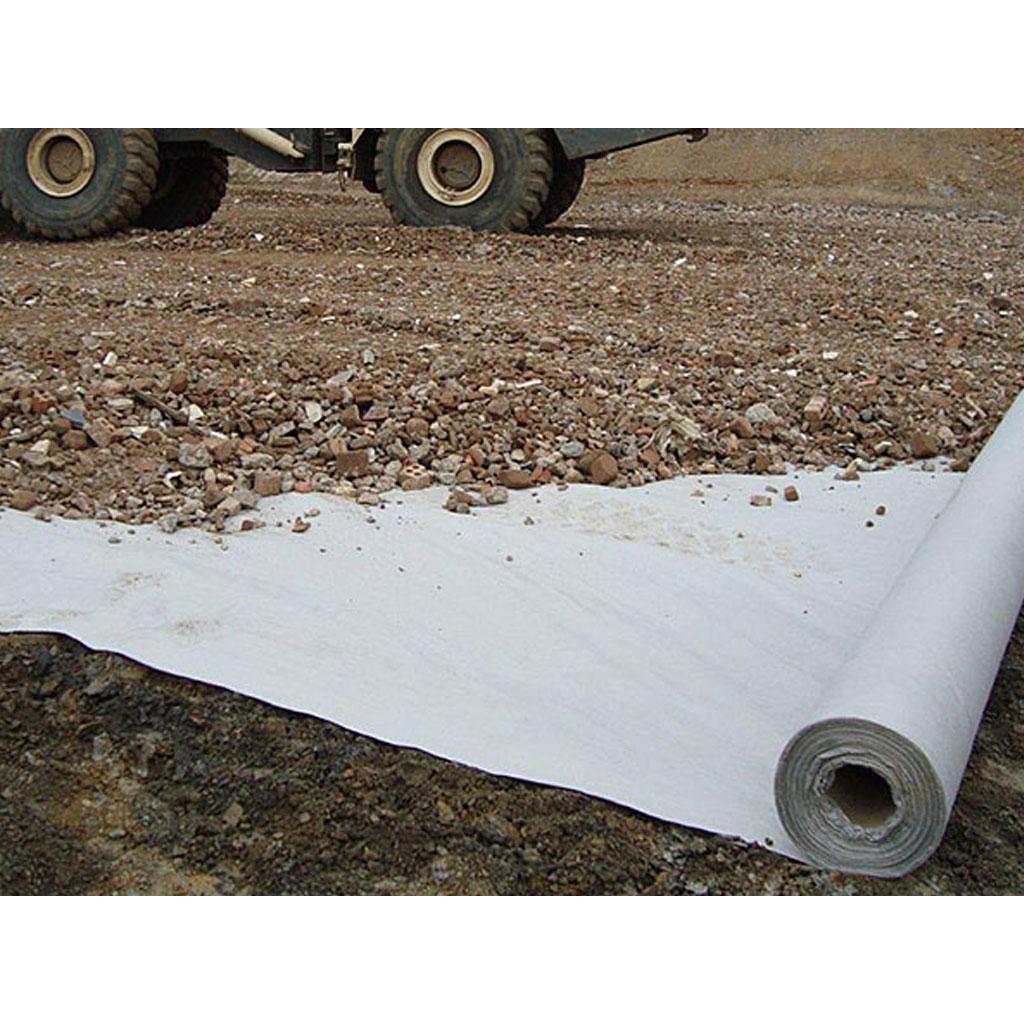 Malla geotextil antihierbas 1,25 x 10 m 100 g/m² blanca Faura