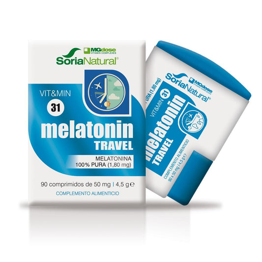 Melatonin Travel Vit&MIn 31 Soria natural 90 comp