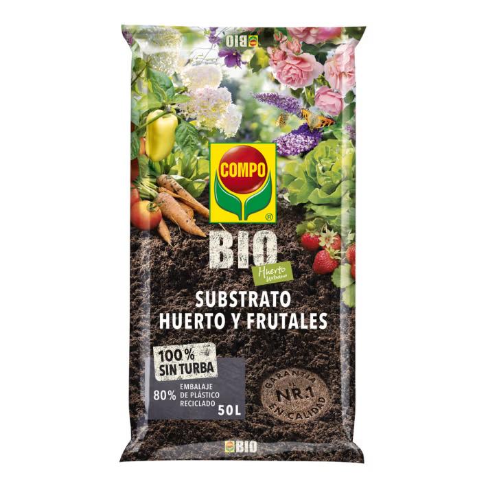 Compo Bio Sustrato Huerto y Frutales Urbano 20 L