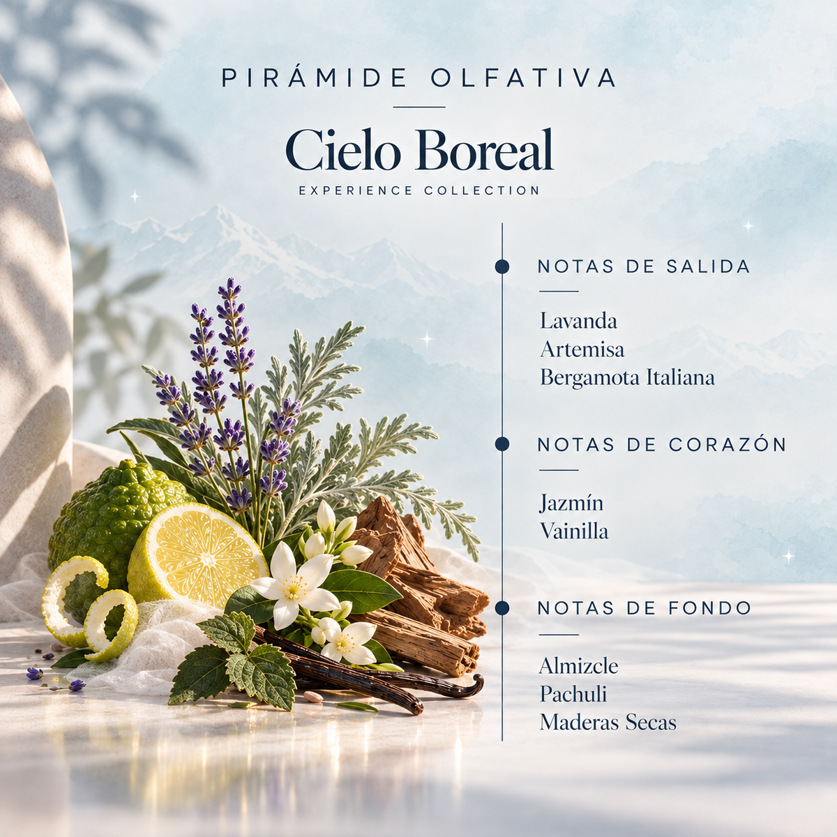 Ambientador Pulverizador Cielo Boreal Experience SYS Aromas 300 ml | Bergamota, Vainilla y Madera | Sofisticado_4