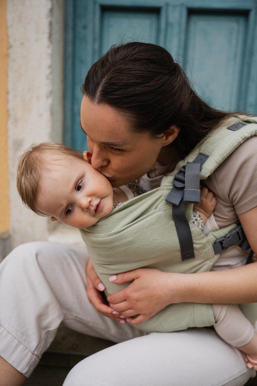 Mochila Portabebé Evolutiva Adaptable Boba X Linen Willow