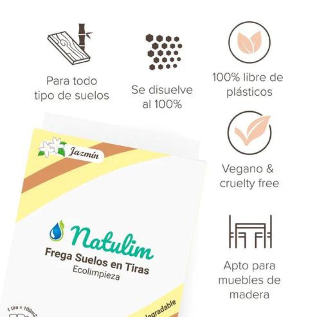 Eco Tiras fregasuelos Natulim 30 unidades