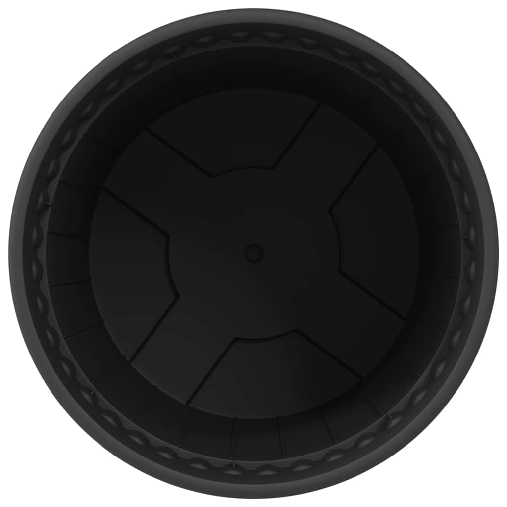 Maceta Redonda Para Flores 24 Uds. Negro Ø 19 X 16 Cm Plástico_5