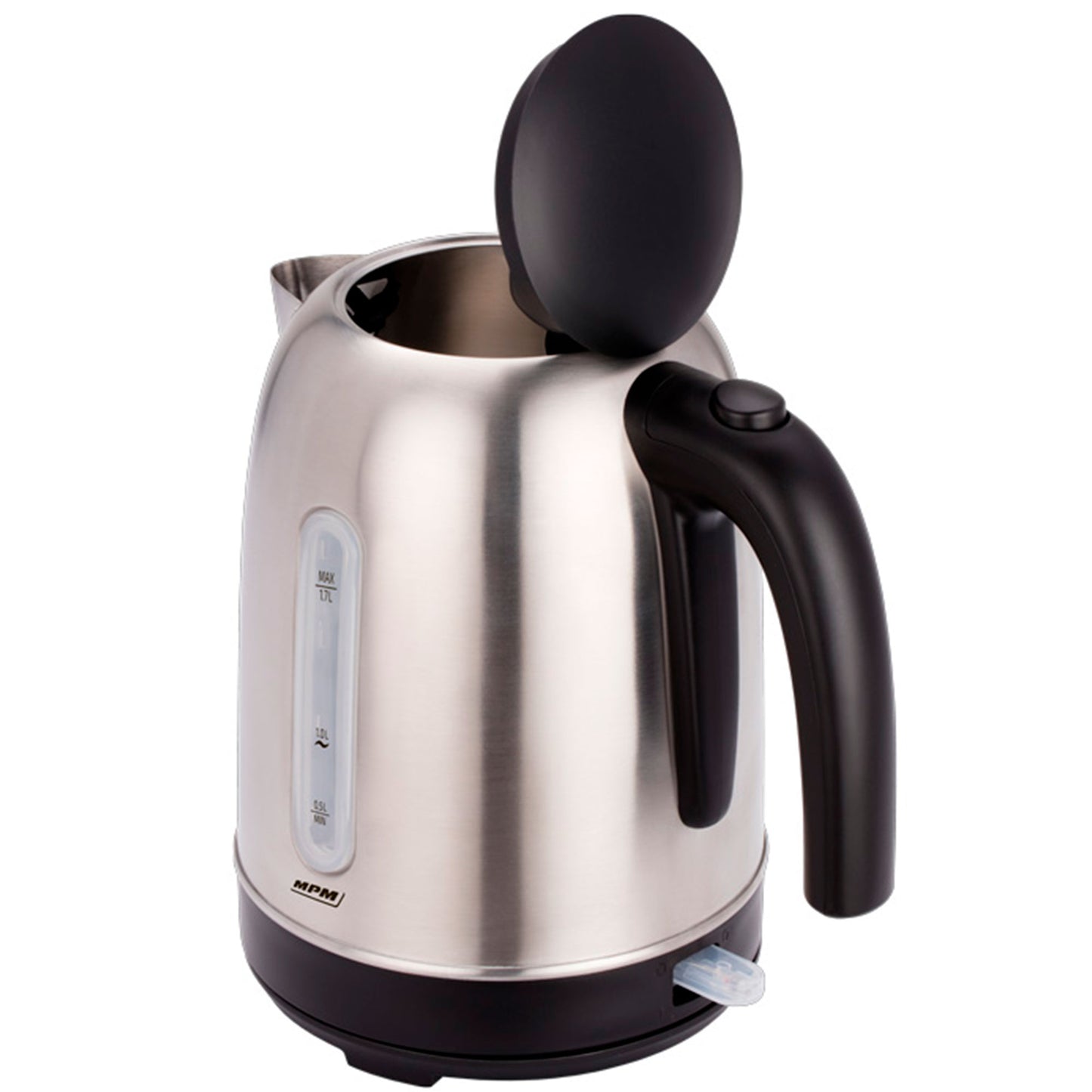 Hervidor Agua Eléctrico, 1,7l, Sin Bpa, Acero Inox., Resistencia Oculta, Inalámbrico, Apagado Automático Mpm Mcz-102m, 2200w