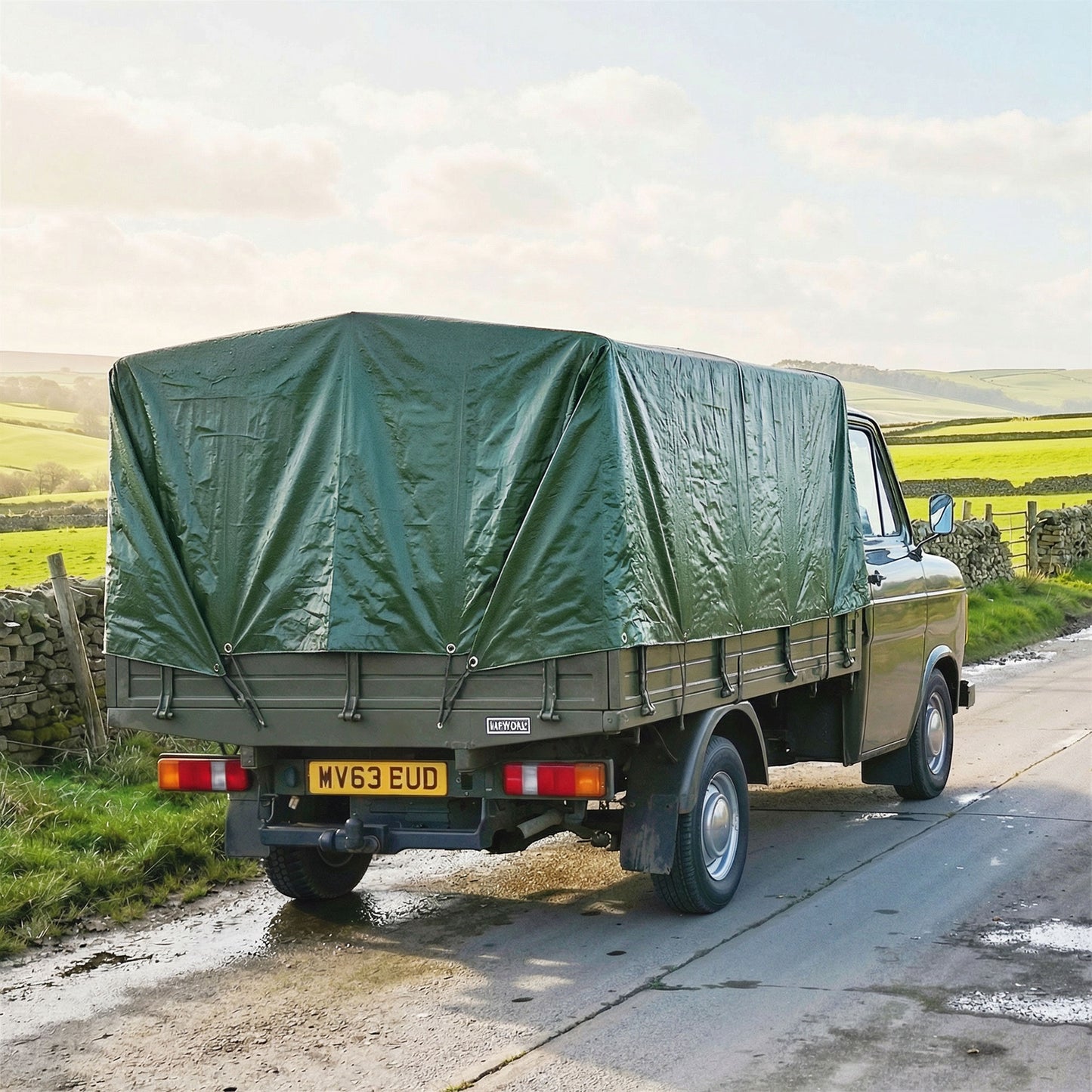 Outsunny Lona Impermeable Exterior 4x6 M Pe Resistente A Rasgaduras 90 G/m²_5