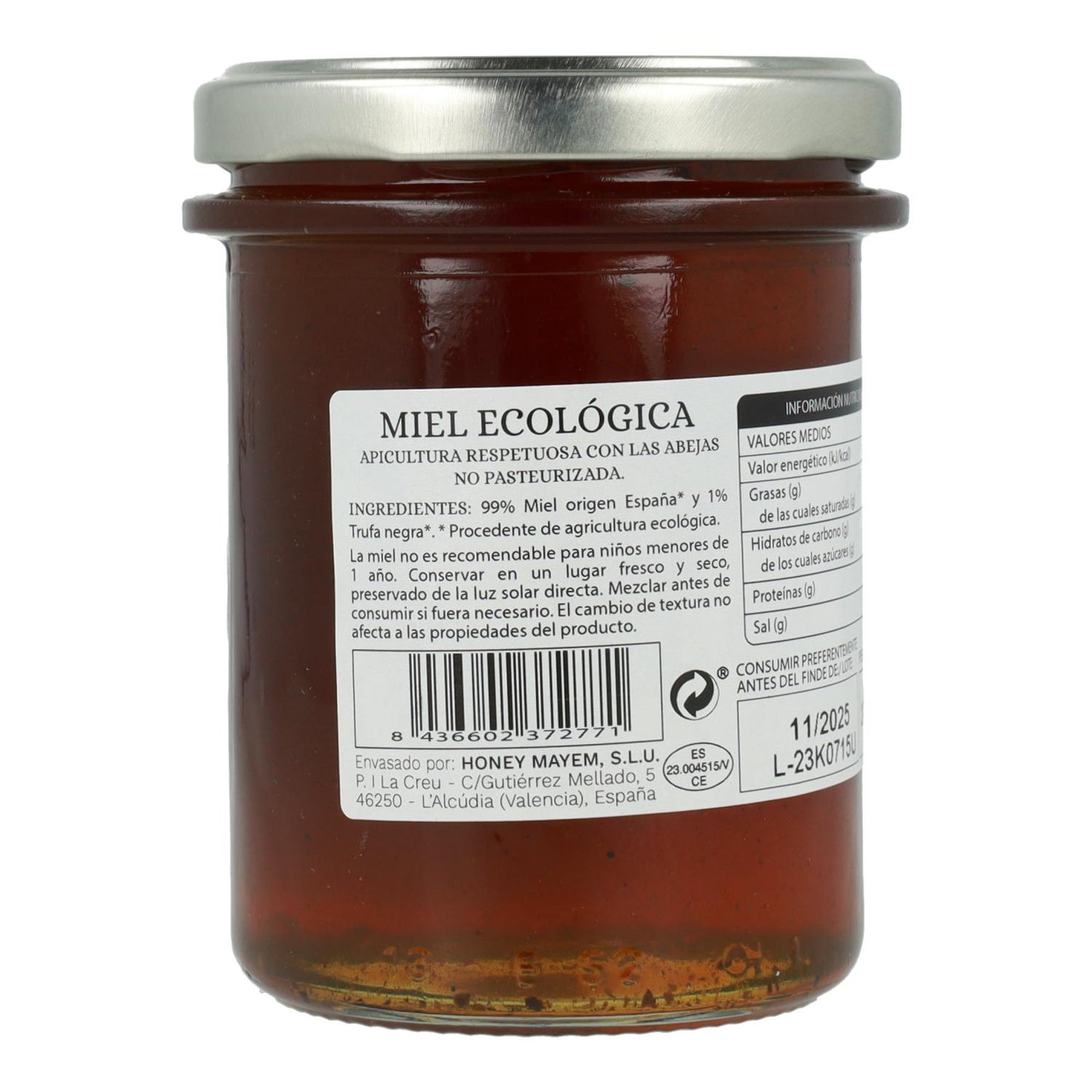 Miel con trufa negra bio Mayem 275 g