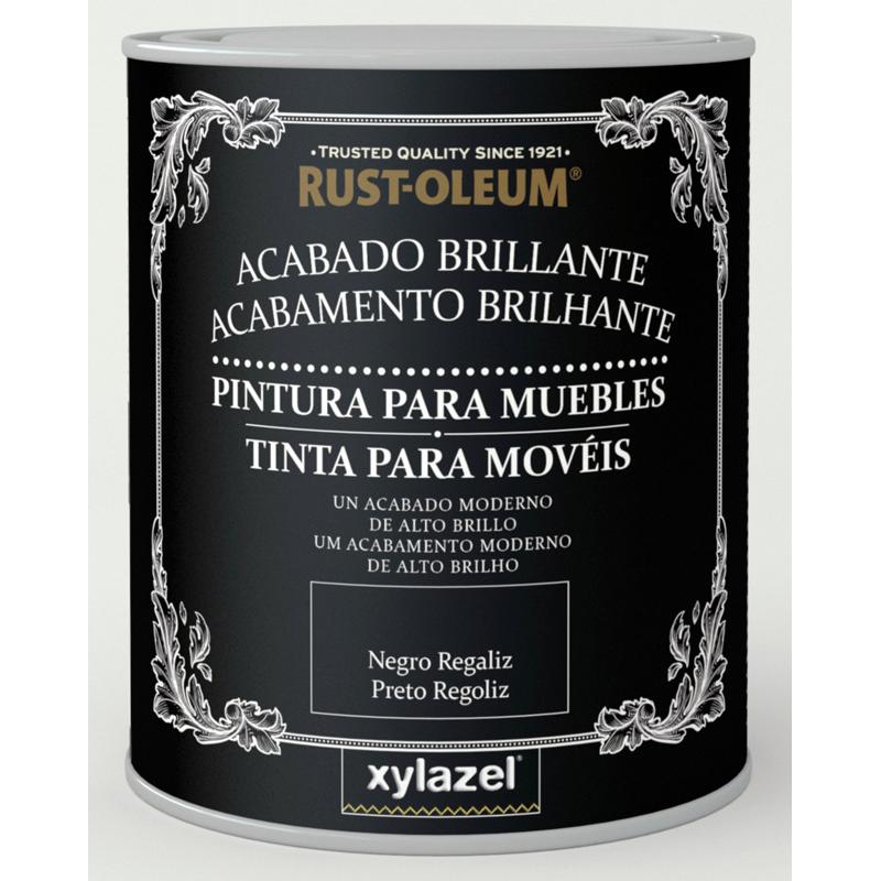 Pintura Brillante Muebles Xylazel Negro 750 ml