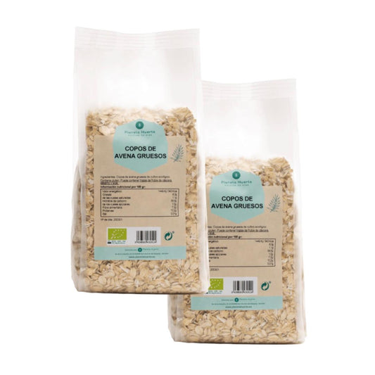 Pack 2x Copos de Avena integrales gruesos ECO Planeta Huerto 500 g