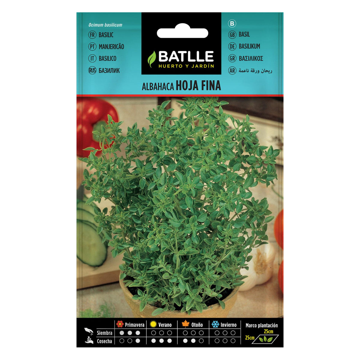 Semillas de Albahaca hoja fina Batlle