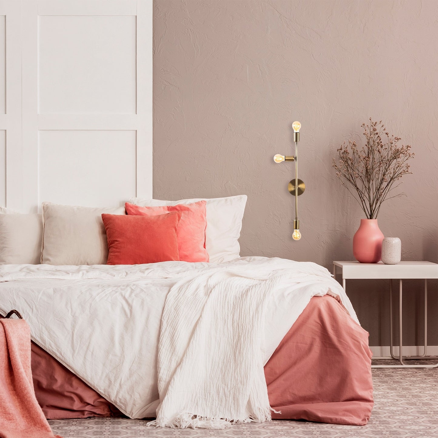 Aplique De Pared, Metal , Vintage, 15x15x65, Casquillo 3 X E 27 Max 40 W_4