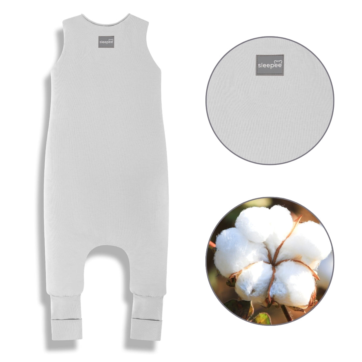 Sacos De Dormir Con Piernas T-m Jersey Algodón Grey