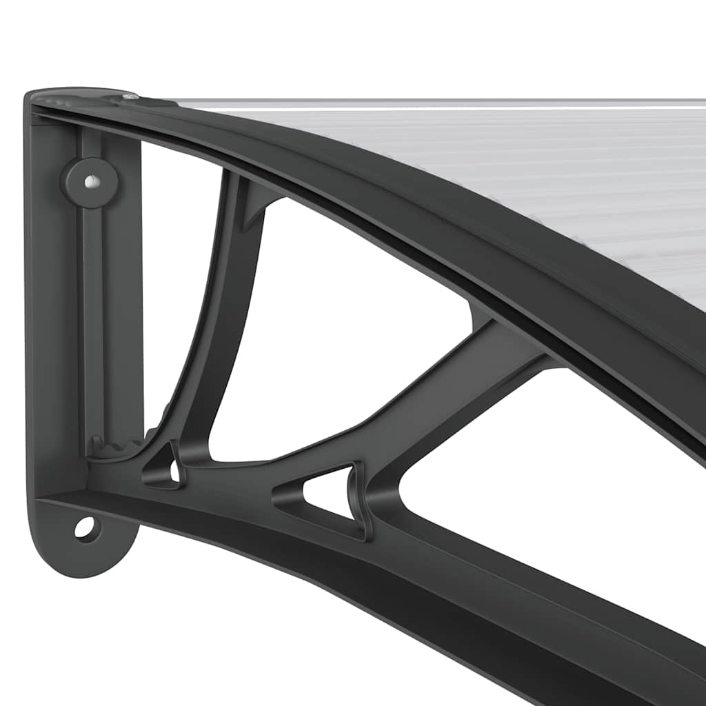 Marquesina De Puerta Policarbonato Negro 300x100 Cm_5