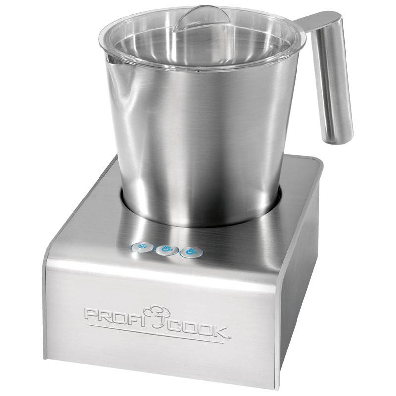 Espumador De Leche Automático, Acero Inoxidable, Calentamiento Integrado, Adecuado Chocolate Proficook Pc-ms1032, Plata