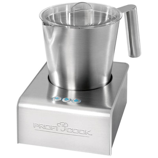 Espumador De Leche Automático, Acero Inoxidable, Calentamiento Integrado, Adecuado Chocolate Proficook Pc-ms1032, Plata