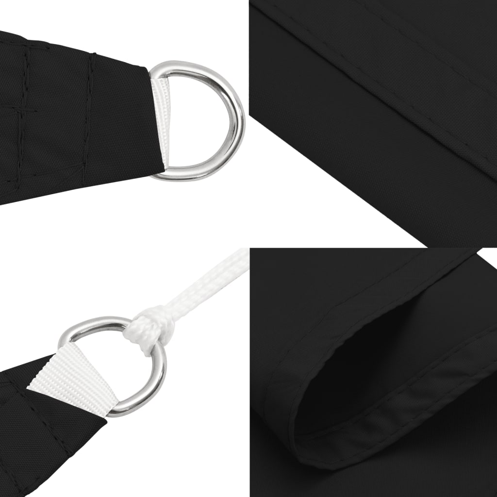 Toldo De Vela Triangular Tela Oxford Negro 3x3x4,24 M_4