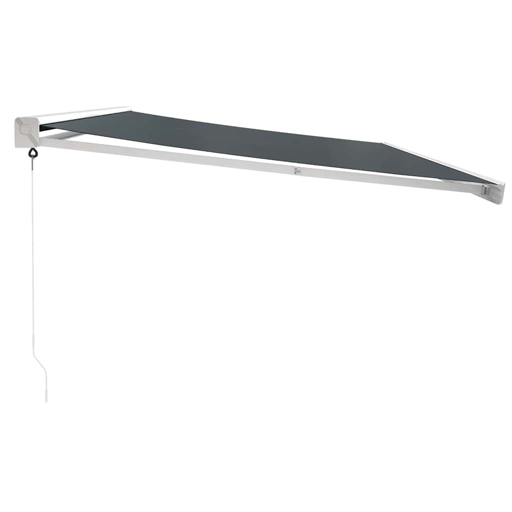 Toldo Retráctil Aluminio Y Tela Gris Antracita 5x3 M_5