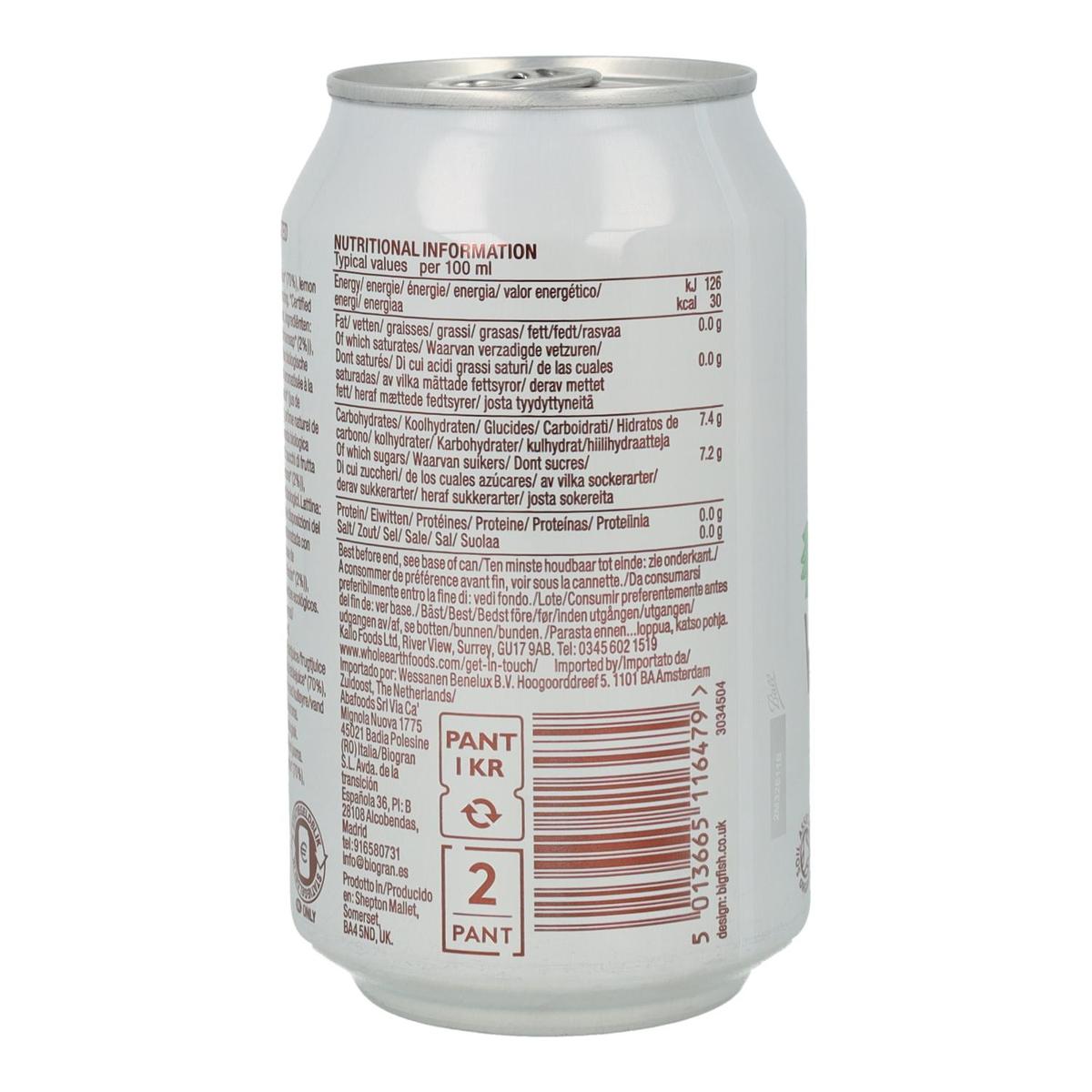 Pack x6 Refresco Bio Manzana, 330 ml. Whole Earth