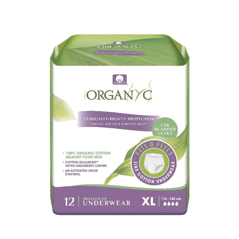Pañales para la Incontinencia Talla XL (113-163 cms) Organyc 12 Uds