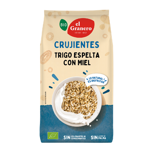 Trigo de Espelta Hinchado con Miel Bio El Granero 300g
