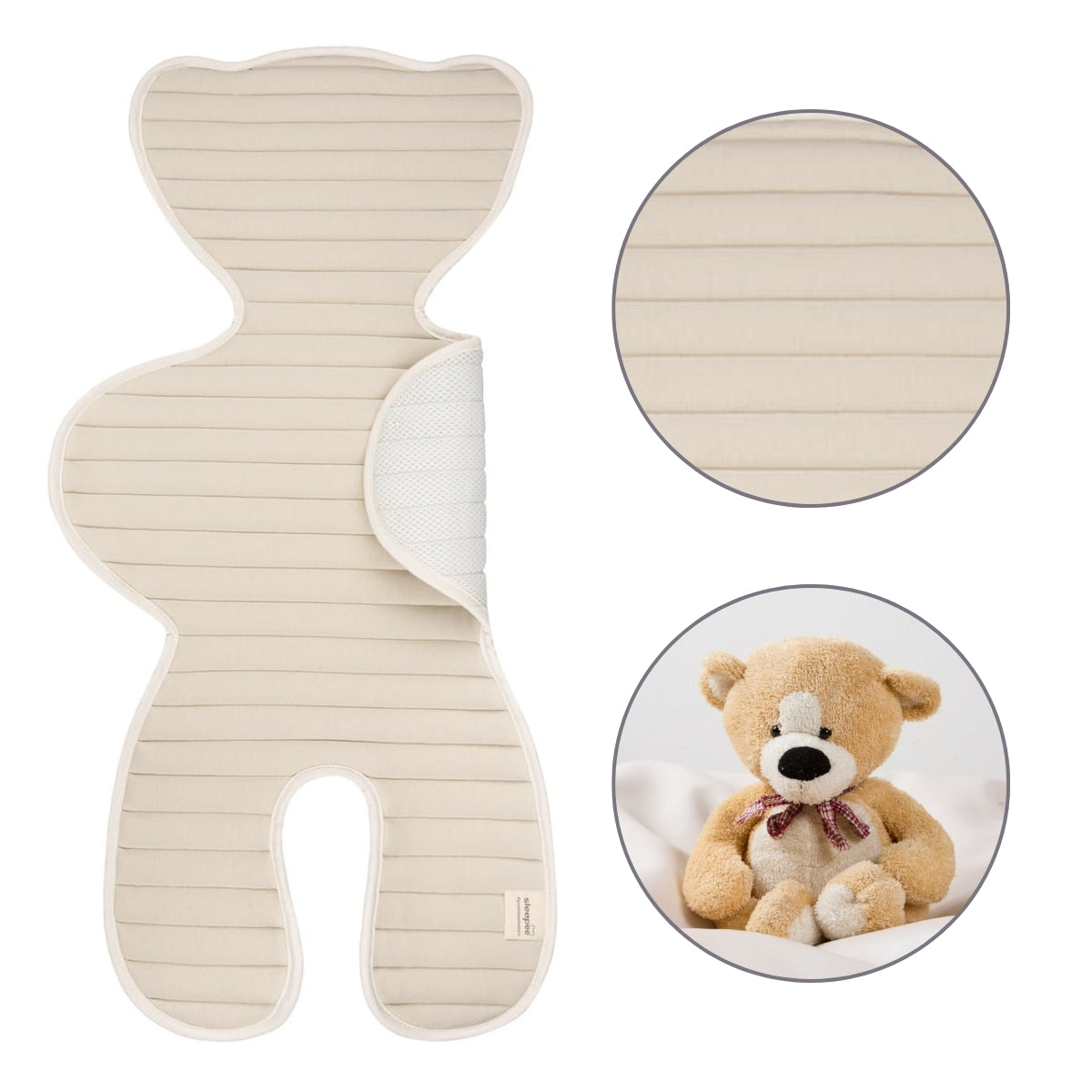 Colchoneta Unviersal Transpirable Para Silla De Coche Sand