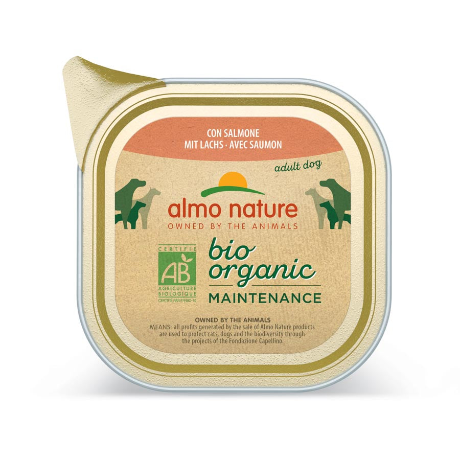 Almo Perro Tarrina Biorganic Salmon 100 Gr_0
